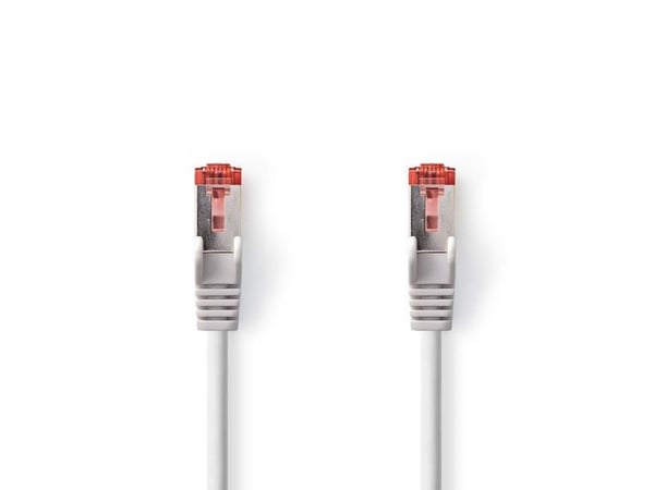 Nedis - Nettverkskabel - RJ-45 (hann) til RJ-45 (hann) - 7.5 m - SFTP - CAT 6 - formstøpt, rund - grå