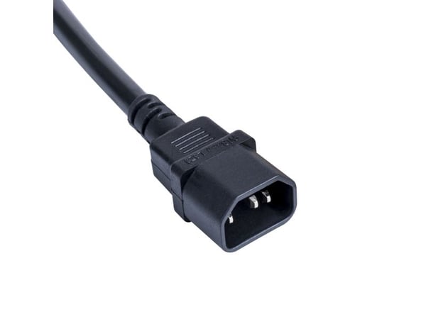 Akyga AK-PC-13A - Johdinsarja - CEE 7/3 til IEC 60320 C14 10 A - 250 V - 10 A - 1 m - lajitelma