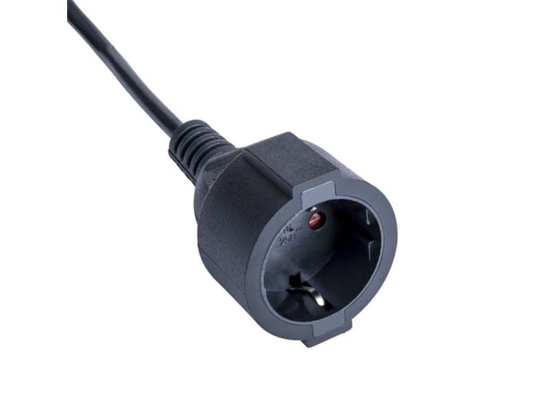 Akyga AK-PC-13A - Johdinsarja - CEE 7/3 til IEC 60320 C14 10 A - 250 V - 10 A - 1 m - lajitelma