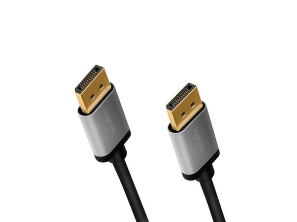 LogiLink CDA0101, 2 m, DisplayPort, DisplayPort, Hankjønn, Hankjønn, 3840 x 2400 piksler