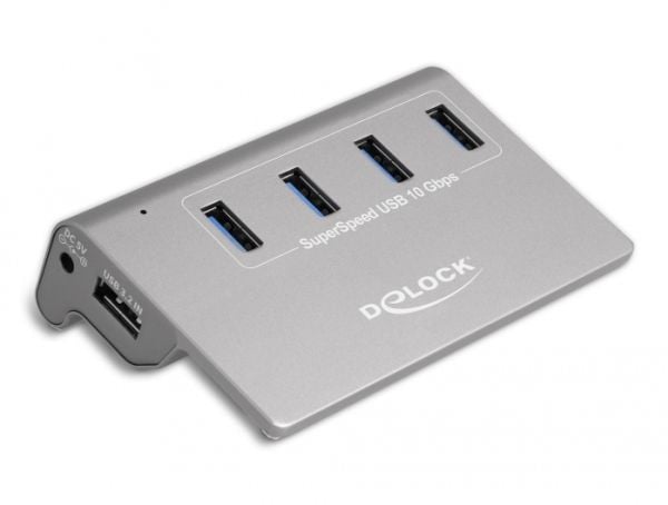 Delock - Hubb - 4 x USB 3.2 Gen 2 - skrivbordsmodell