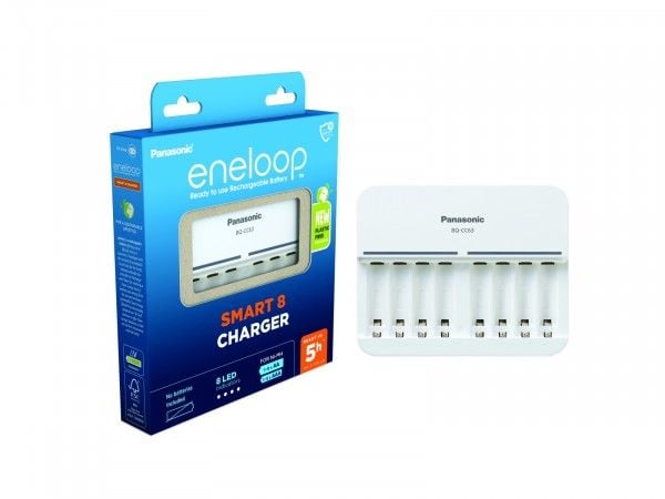 Panasonic eneloop BQ-CC63E - Batterilader - 8 x batterier lader - 1.5 A