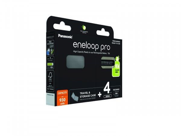 Panasonic eneloop pro BK-4HCDEC4BE - Batteri 4 x AAA - NiMH - (uppladdningsbart) - 930 mAh