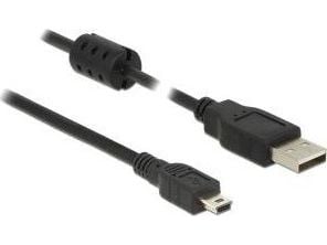 Delock - USB-kabel - USB (hann) til mini-USB type B (hann) - USB 2.0 - 1.5 m - svart