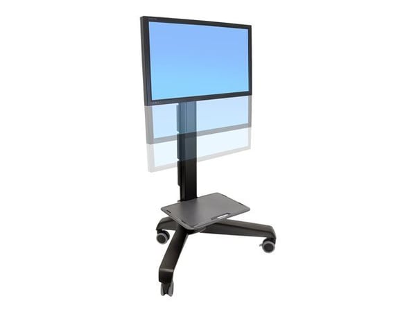 Ergotron Neo-Flex Mobile MediaCenter LD, musta, Litteä paneeli, Multimediakärry, 22,7 kg, 68,6 cm (27"), 139,7 cm (55")