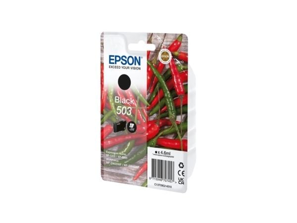 Epson 503, Perusvärintuotto, 4,6 ml, 210 sivua, 1 kpl, Kertapakkaus