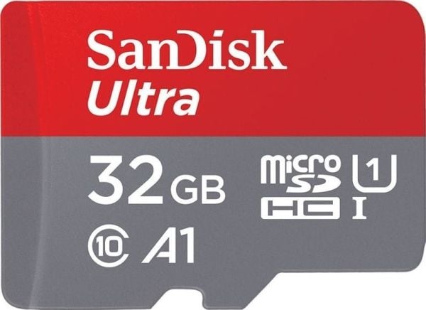 SanDisk Ultra - Flashminnekort (microSDHC til SD-adapter inkludert) - 32 GB - A1 / UHS-I U1 / Class10 - microSDHC UHS-I