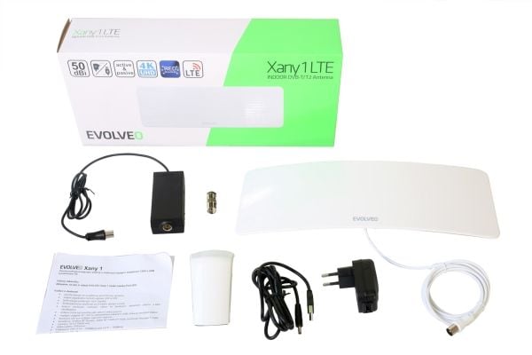 Evolveo Xany 1 LTE-televisioantenni sisätiloissa 50 dB