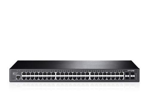 TP-Link JetStream T2600G-52TS - Switch - Administrerad - 48 x 10/100/1000 + 4 x Gigabit SFP - rackmonterbar