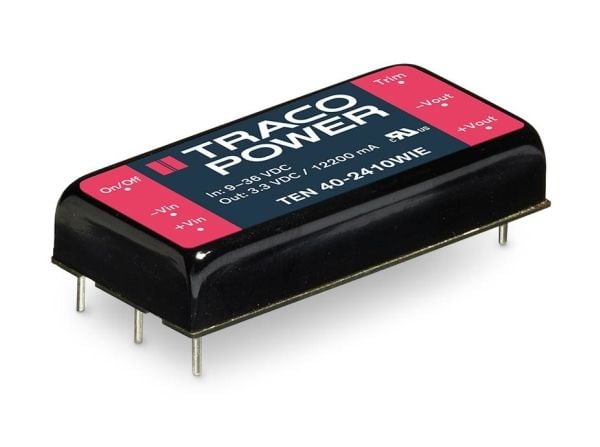Traco Power TEN 40-2412WIE, 25,4 mm, 10,2 mm, 50,8 mm, 32 g, 40 W, 9-36 V