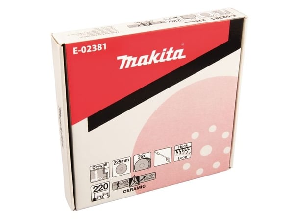 Makita E-02381, Slipskiva, Makita, Röd, Rund, 22,5 cm, 25 styck