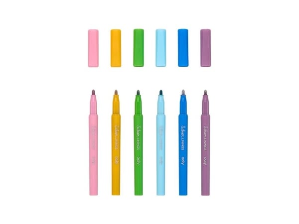 Ooly Metallic Contour Markers Hopea vuoraukset