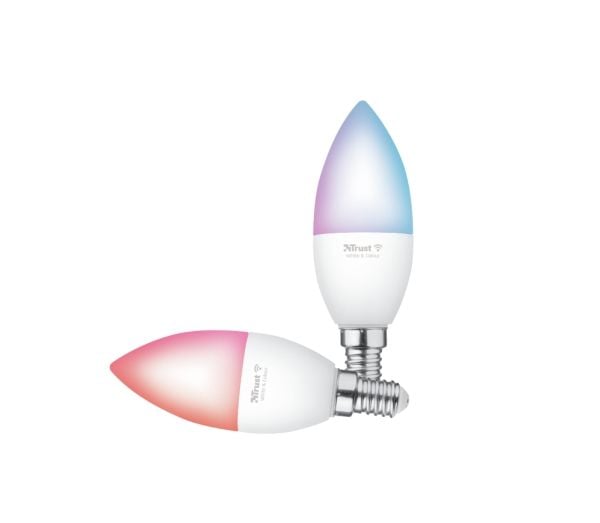 Trust 71293, Älylamppu, Valkoinen, Wi-Fi, LED, E14, Multi