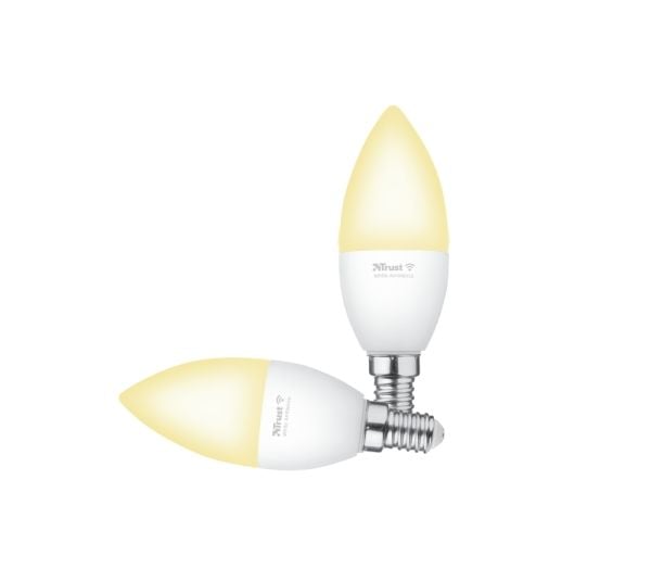 Trust 71297, Älylamppu, Valkoinen, Wi-Fi, LED, E14, Multi