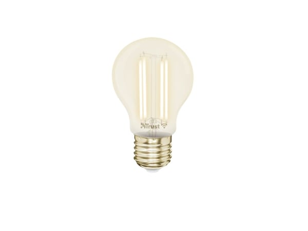 Trust 71300, Älylamppu, Metallinen, Läpinäkyvä, Wi-Fi, LED, E27, Multi