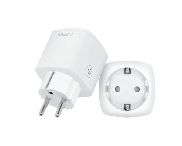 Trust Smart Home - WiFi-sokkel - LED - hvit (en pakke 2)