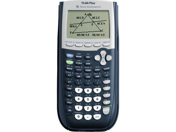 Teknisk regner texas ti-84 plus, sort/grå