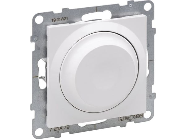 Legrand SUNO vriddimmer 240 V~ 50 Hz 5-75 W (10 max lampor) för LED-lampor med dimning - utan neutralanslutning, vit 721179