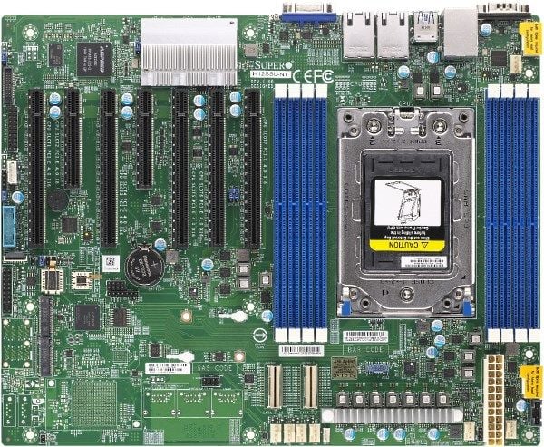 Supermicro MBD-H12SSL-NT-O, AMD, Socket SP3, AMD EPYC, DDR4-SDRAM, 2 TB, DIMM