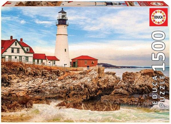 Pussel 1500 bitar Lighthouse on glass