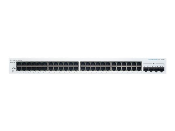 Cisco Business 220 Series CBS220-48T-4X - Switch - smart - 48 x 10/100/1000 + 4 x 10 Gigabit SFP+ (opplenke) - rackmonterbar