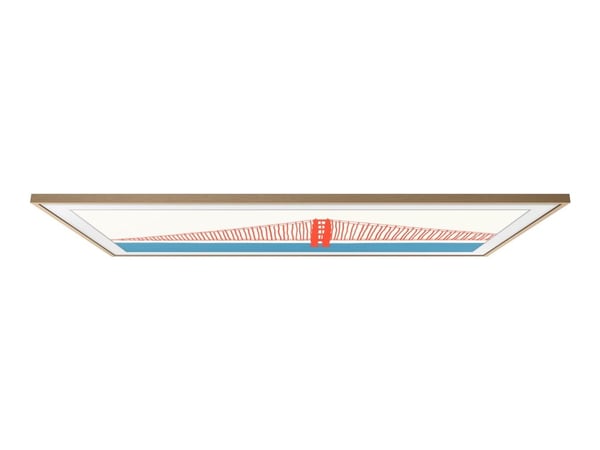 Samsung - Dekorativ ramme for TV - 85" - teak - for Samsung GQ85LS03AAU, QE85LS03AAU, QN85LS03AAF