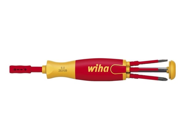 Wiha bithåndtag SlimVario 1000 V, med 6 bits