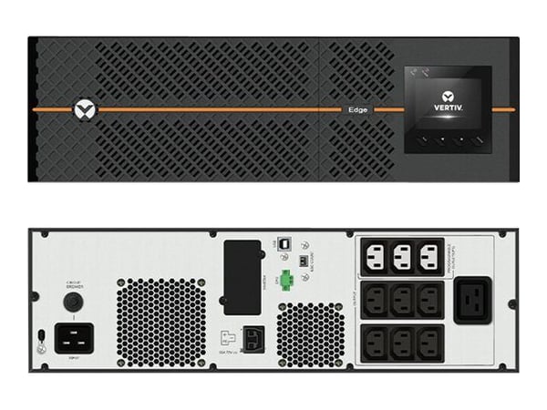 Vertiv EDGE - UPS (rackmonterbar/ekstern) - AC 230 V - 2700 watt - 3000 VA - 9 Ah - USB - utgangskontakter: 10 - 3U