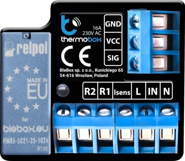 Blebox thermoBox - Trådløs intelligent termostat