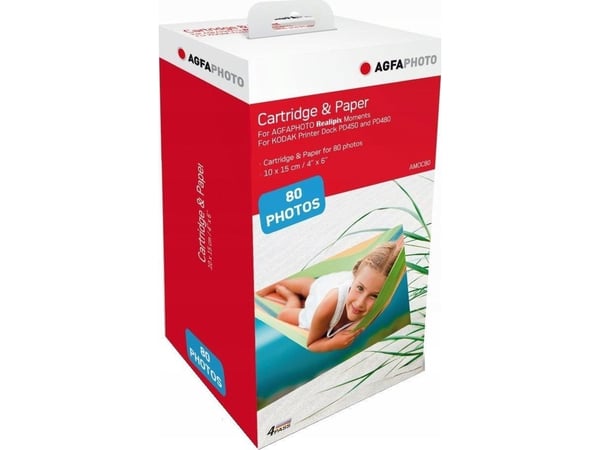 Agfa Cartridge - 100 x 150 mm 80 ark fotokort