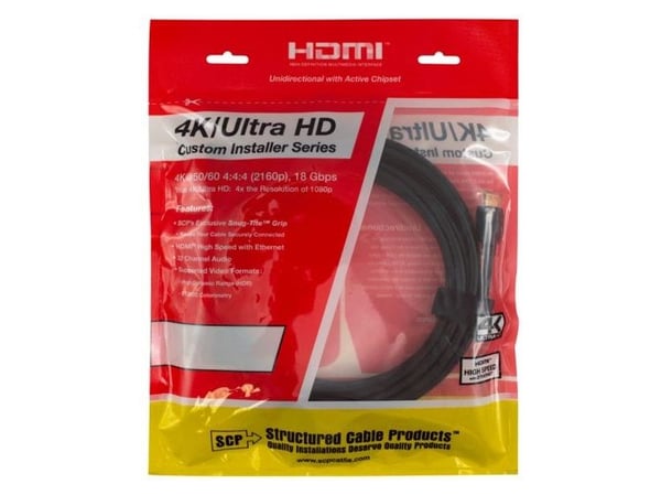 SCP 944E-50 HDMI-kabel HDMI til HDMI 15,2 m High-Speed 3840x2160 60Hz svart