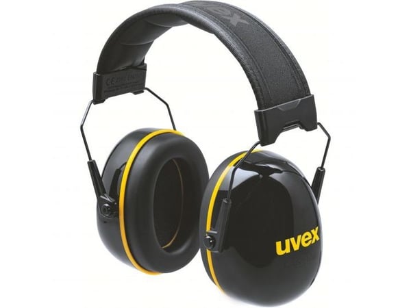 Uvex K20, Hodebånd, Konstruksjon, Sort, Gult, 33 dB
