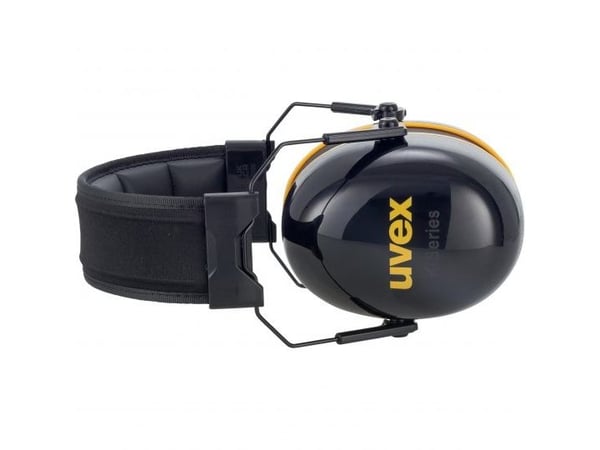 Uvex K20, Hodebånd, Konstruksjon, Sort, Gult, 33 dB