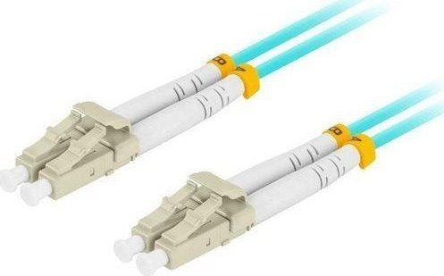 Lanberg - Koblingskabel - LC/UPC-multimodus (hann) til LC/UPC-multimodus (hann) - 2 m - 3 mm - fiberoptisk - dupleks - 50 / 125 mikroner - OM3 - ha...