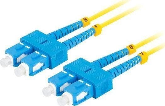 Lanberg - Koblingskabel - SC/UPC-enkeltmodus (hann) til SC/UPC-enkeltmodus (hann) - 10 m - 3 mm - fiberoptisk - dupleks - 9 / 125 micron - G.657.A1...
