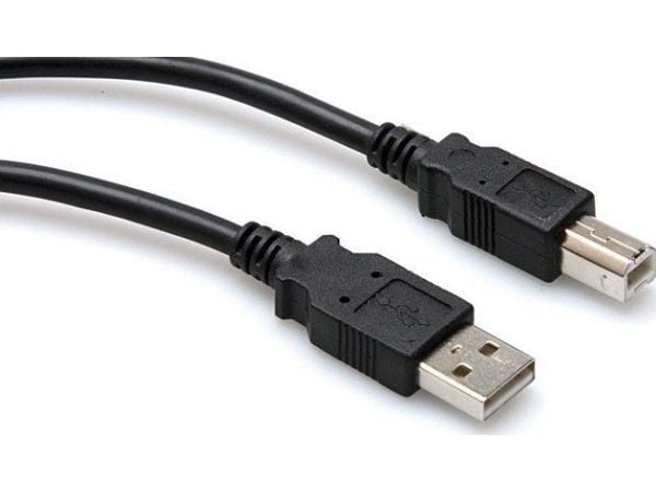 Hosa Technology USB-210AB, 3,05 m, USB A, USB B, USB 2.0, Hankjønn/hankjønn, Sort