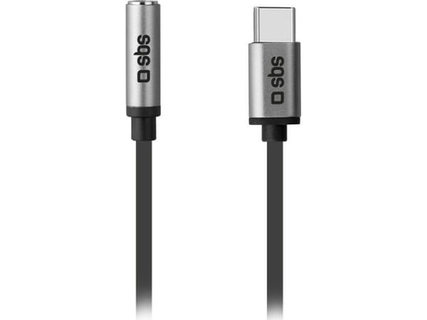 SBS TEADAPTJACKTYCK, Musta, USB C, 3,5 mm, 0,15 m, uros, naaras, nainen