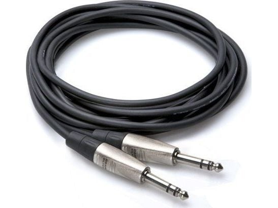 Hosa Technology HSS-010, 6.35mm TRS, Hankjønn, 6.35mm TRS, Hankjønn, 3,05 m, Sort