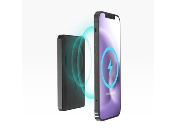 Mophie Snap+ Powerstation Juice Pack Mini - magnetisk powerbank kompatibel med MagSafe 5000mAh USB-C (svart)