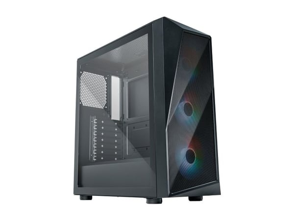 Cooler Master CMP 520 - Mid tower - ATX - sidepanel med vindu (herdet glass) - ingen strømforsyning (ATX) - svart - USB/lyd