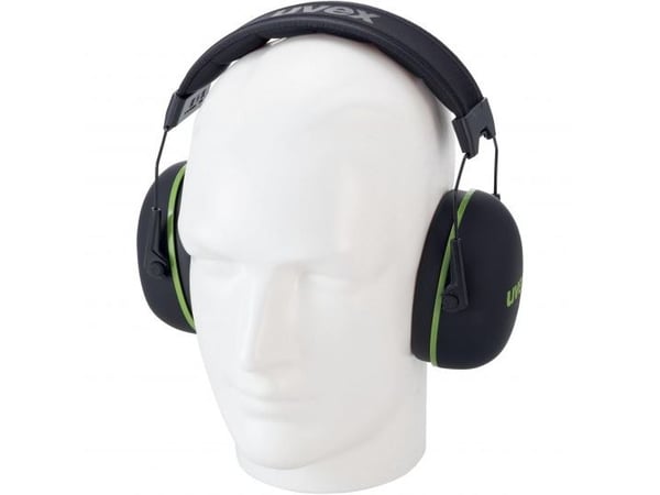 Uvex KX10, Hodebånd, Konstruksjon, Sort, Grønn, 30 dB