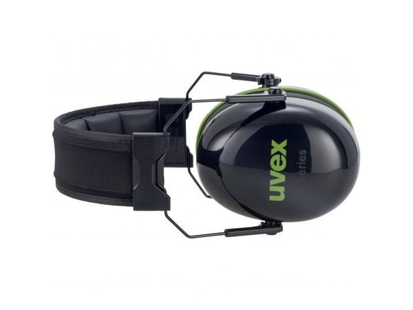 Uvex K10, Hodebånd, Konstruksjon, Sort, Grønn, 30 dB