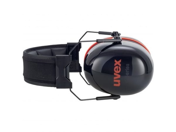 Uvex K30, Headset, Konstruksjon, Sort, Rød, 36 dB