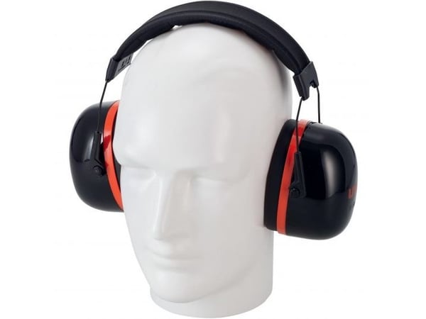 Uvex K30, Headset, Konstruksjon, Sort, Rød, 36 dB