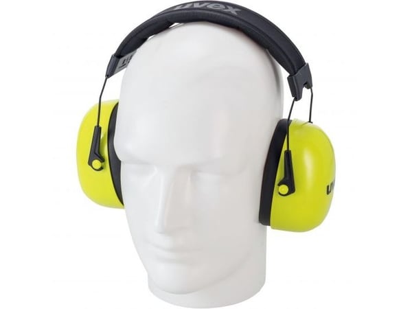 Uvex K20 hi-viz, Hodebånd, Konstruksjon, Gult, 33 dB