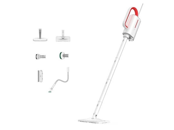 Deerma ZQ610, Ångmopp, 0,23 l, Röd, Vit, Gjuten aluminium, 1600 W, 220-240 V