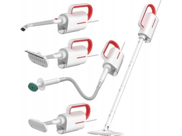 Deerma ZQ610, Ångmopp, 0,23 l, Röd, Vit, Gjuten aluminium, 1600 W, 220-240 V
