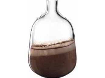 LEONARDO 041670, Flaske-formet Vase, Glass, Brun, Gjennomsiktig, Blank, Bord, Innendørs