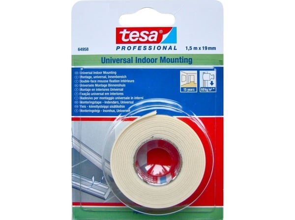Tesa monteringsskum universal 1,5 m: 19 mm [h6495819]
