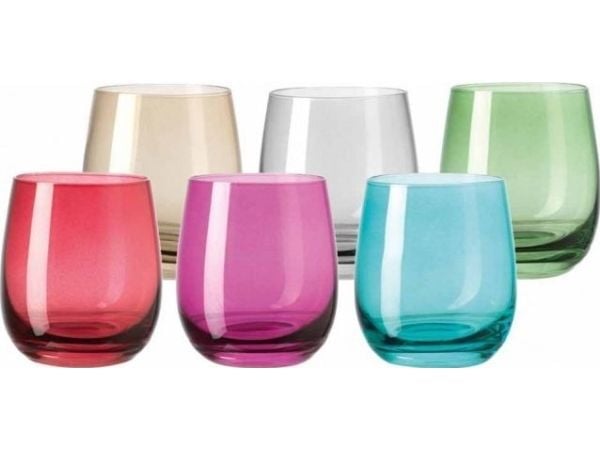 LEONARDO 047289, Flerfarget, Glass, 6 stykker, Rund, 267 mm, 178 mm